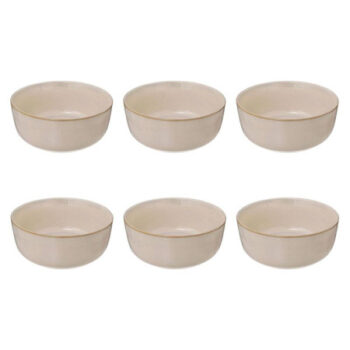 Lot de 6 Coupelles "Terre Inconnue" 15cm Beige