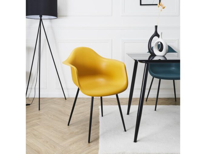 Lot 2 Chaises Fauteuil Gustav Jaune
