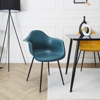 Fauteuil Gustav Bleu - Lot de 2