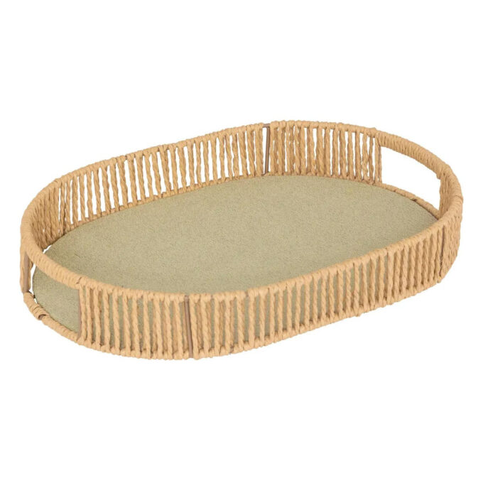 Lot de 3 Plateaux Ovales "Ali" 39cm Naturel