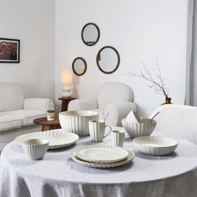 Saladier en Céramique "Vlora" 18cm Beige
