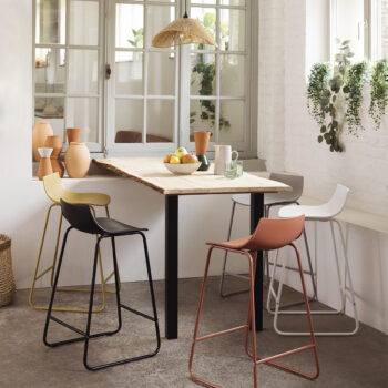 lot de 4 Tabourets de bar "Otac" Noir