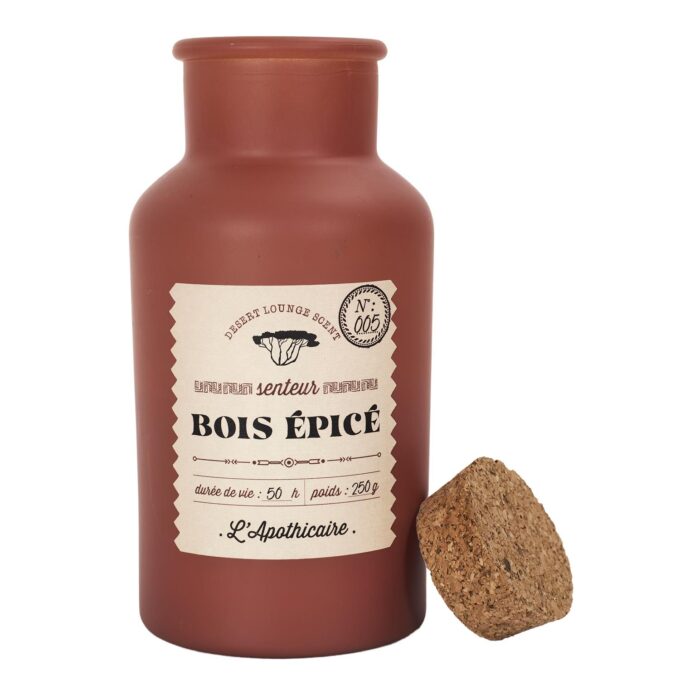 Bougie parfumee desert bois epicé h16cm