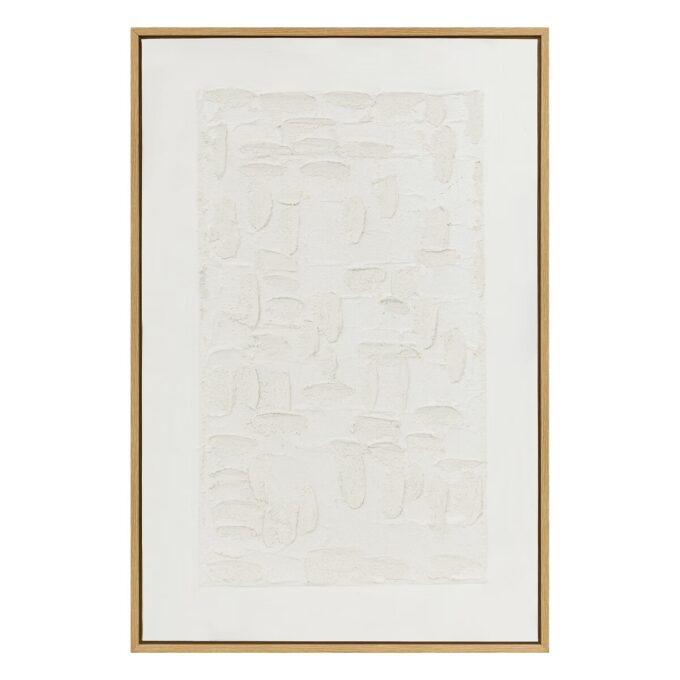 Déco murale 3D "Talima" Blanc, 60x90 cm